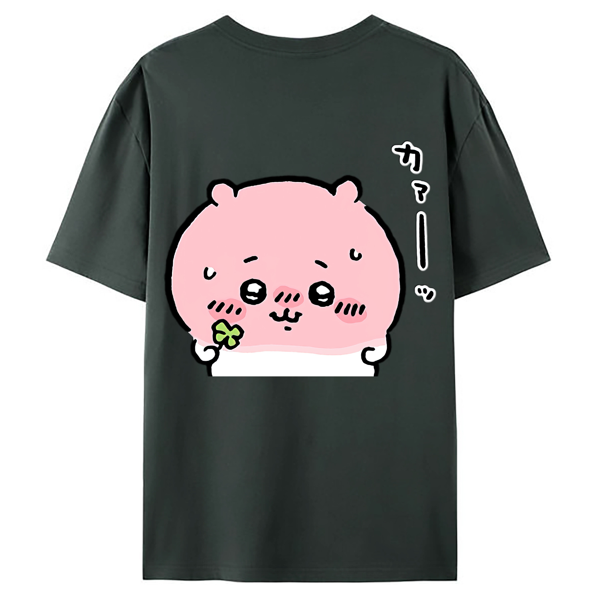 （画像用） ちいかわ ちいかわ Chii-kawa chiikawa 綿100％ メンズ半袖Tシャツ（バックプリント） 通気性